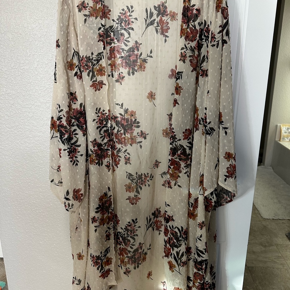 Floral Sheer Cardigan